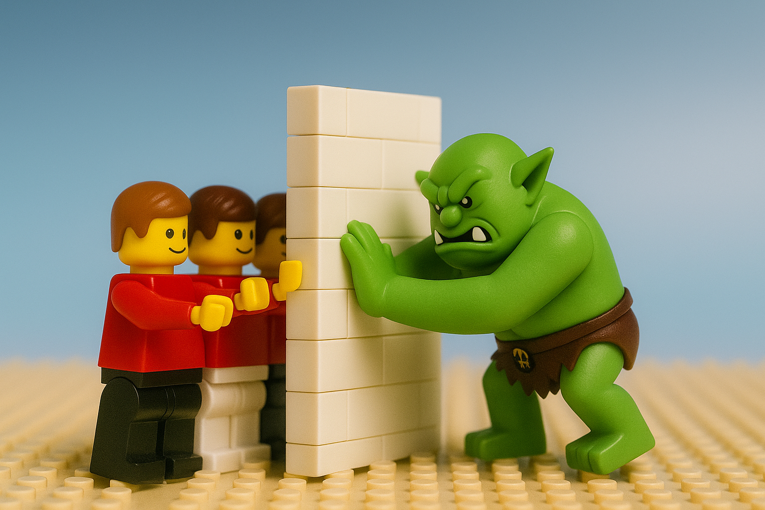 pushing the wall